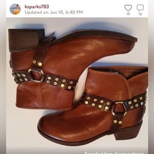 Ugh booties, brown, size 7